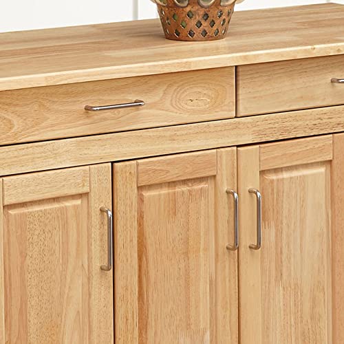 Homestyles Kitchen Mobile Cart with Drop Leaf Breakfast Bar