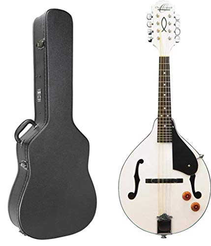 Oscar Schmidt White A-Style Mandolin with Case
