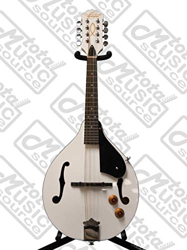 Oscar Schmidt White A-Style Mandolin with Case