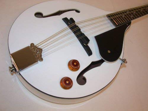 Oscar Schmidt White A-Style Mandolin with Case