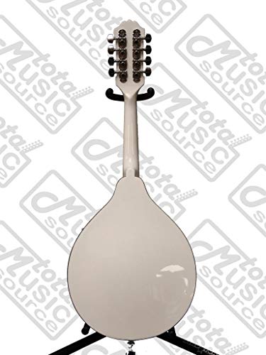 Oscar Schmidt White A-Style Mandolin with Case