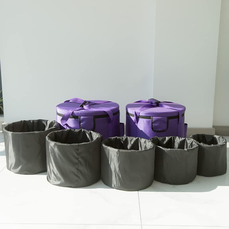 YongFei Purple Crystal Singing Bowl Case for 6-12 inch