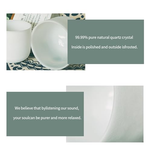 Hye-eun 3-Piece Crystal Singing Bowls Set with Accessories