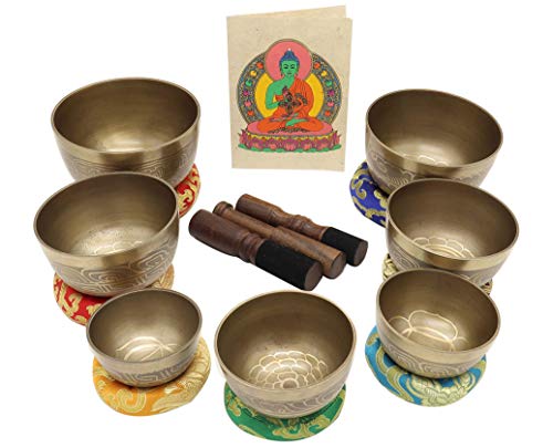 Thadobati Design Himalayan Singing Bowl Set with Accessories