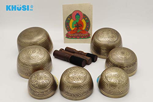 Thadobati Design Himalayan Singing Bowl Set with Accessories