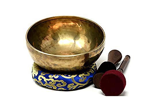 Large Tibetan Singing Bowl Set for Mindfulness Meditation