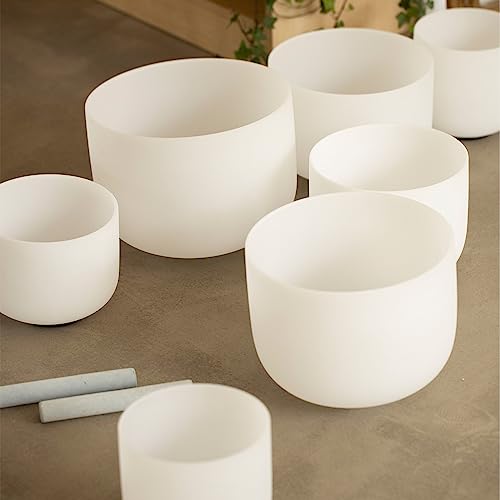 Hye-eun Crystal Singing Bowls Set for Yoga Meditation