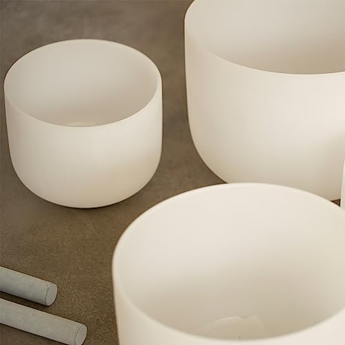 Hye-eun Crystal Singing Bowls Set for Yoga Meditation