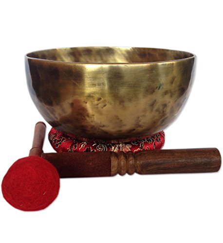 Authentic Tibetan Handmade Meditation Singing Bowl Set 7.5