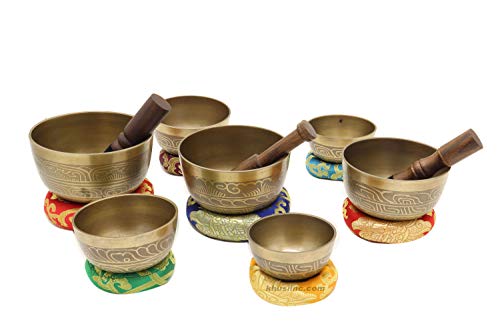 Thadobati Design Himalayan Singing Bowl Set with Accessories