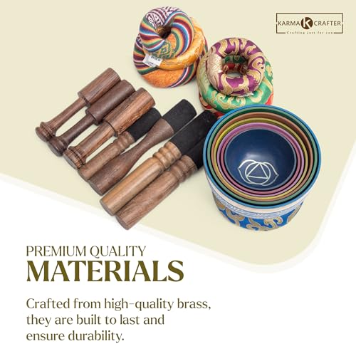 Tibetan Singing Bowl Set - 7 Chakra Meditation