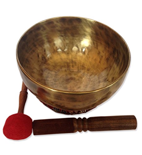 Authentic Tibetan Handmade Meditation Singing Bowl Set 7.5