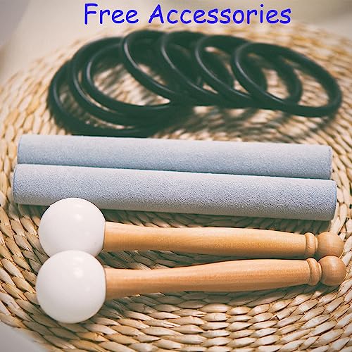 Hye-eun Crystal Singing Bowls Set for Yoga Meditation