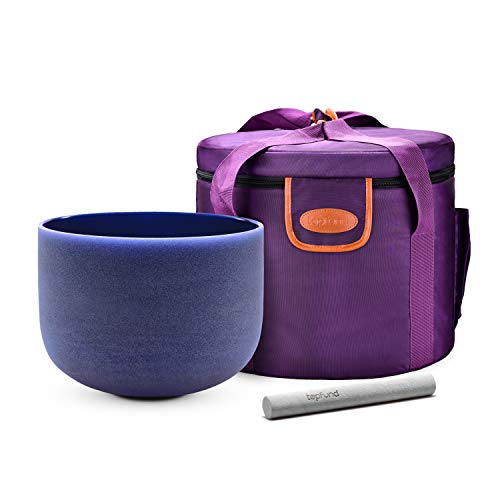Indigo 432 Hz Crystal Singing Bowl 12 inch