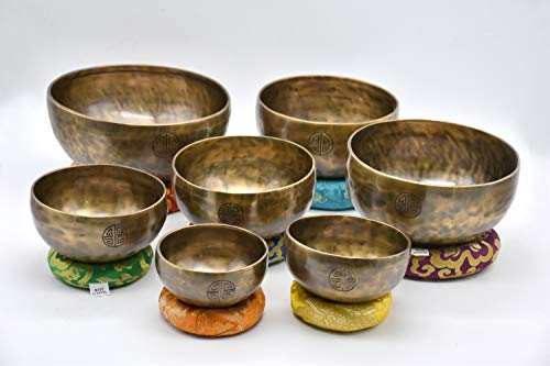 Professional 7-Piece Full Moon Singing Bowl Set