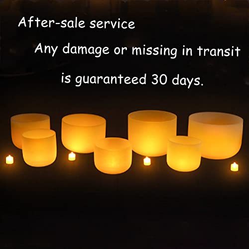 7-12 inch Crystal Singing Bowls Set for Sound Healing