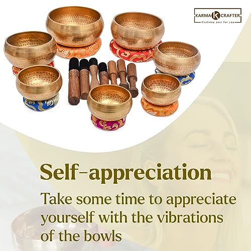 7 Chakra Tibetan Singing Bowl Set for Mindfulness