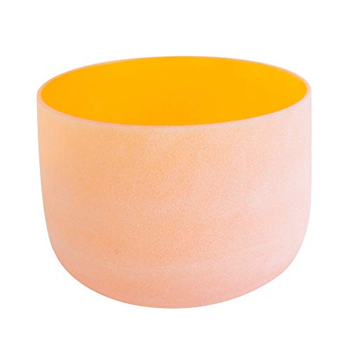 11" Orange Quartz Crystal Singing Bowl for Sacral Chakra