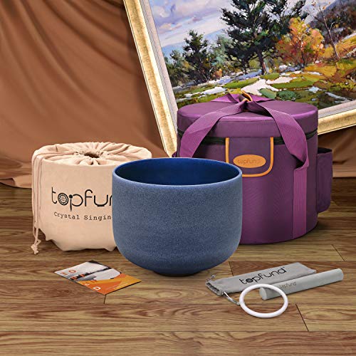 Indigo 432 Hz Crystal Singing Bowl 12 inch