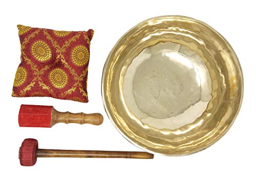 Handmade 11" Tibetan Singing Bowl Set with Accessories