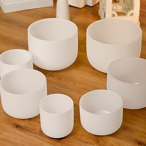 7pc Crystal Singing Bowls Set for Sound Healing