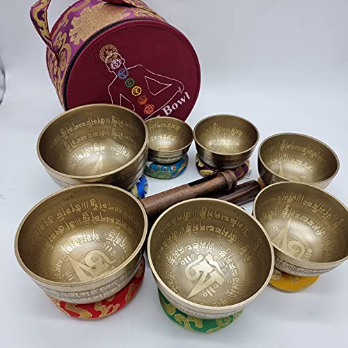 Khusi Tibetan singing bowls chakra sets - divine sounds