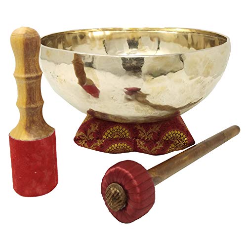 Handmade 11" Tibetan Singing Bowl Set with Accessories