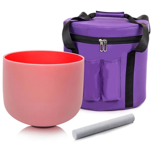 Set of 3 Crystal Singing Bowls in Multiple Colors