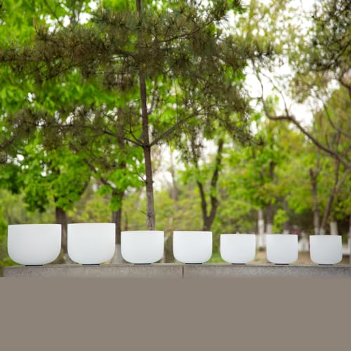 432Hz Chakra Tuned Set of 7 Crystal Bowls