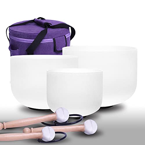 ENERGYSOUND 432Hz 11", 9", 7" Quartz Crystal Singing Bowl