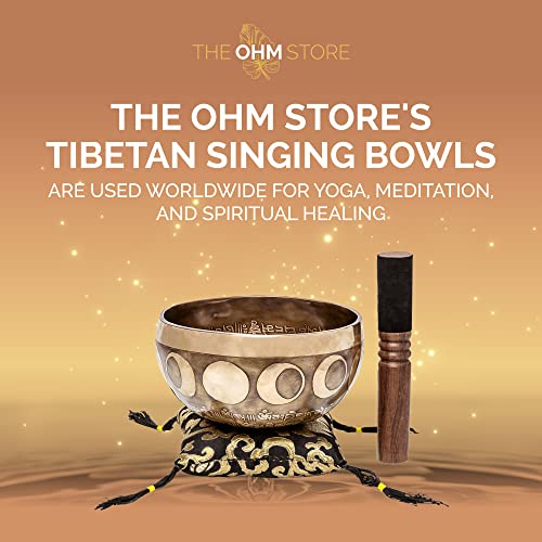 Ohm Store Tibetan Singing Bowl Set for Meditation