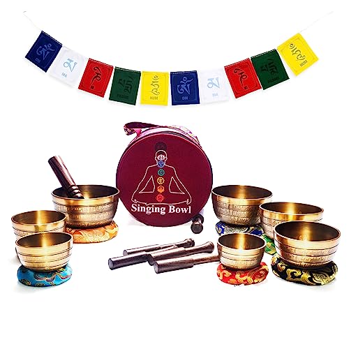Khusi Tibetan singing bowls chakra sets - divine sounds