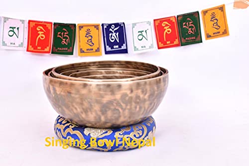 Chakra Healing Tibetan Singing Bowls Set - Handmade