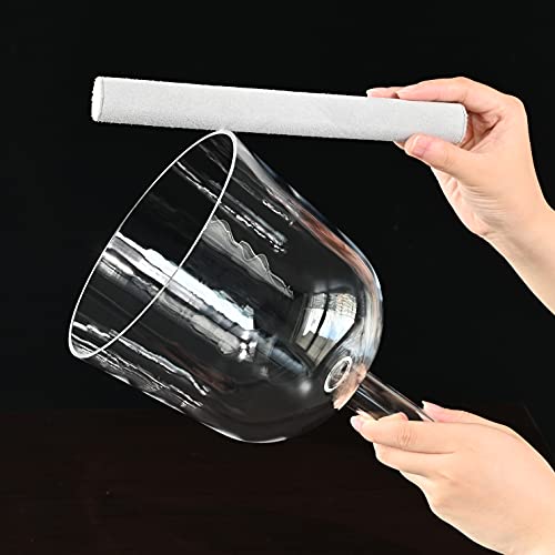 7" E Note Clear Quartz Crystal Singing Bowl VIP