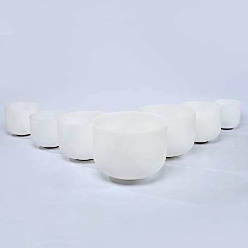 432 Hz Crystal Singing Bowl Set - 7 PCS