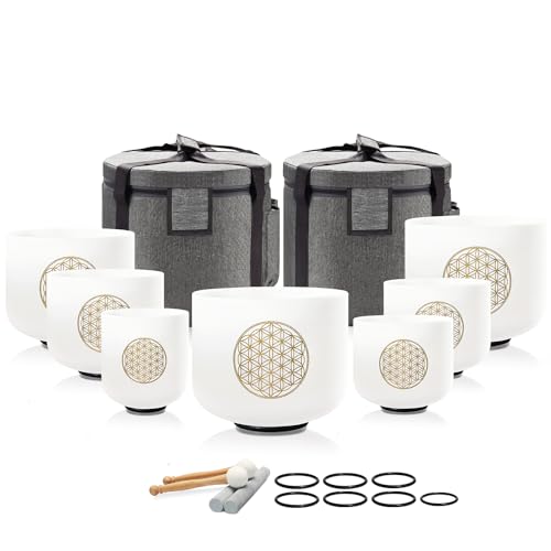 432 Hz Chakra Singing Bowl Set for Healing