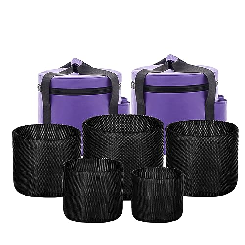 TRAYAYA Set of Two Carry Case Bags for Crystal Singing Bowls
