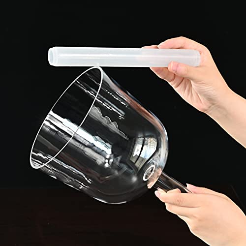7" E Note Clear Quartz Crystal Singing Bowl VIP