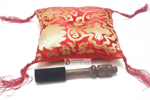 8" Handmade Tibetan Meditation Singing Bowl Set