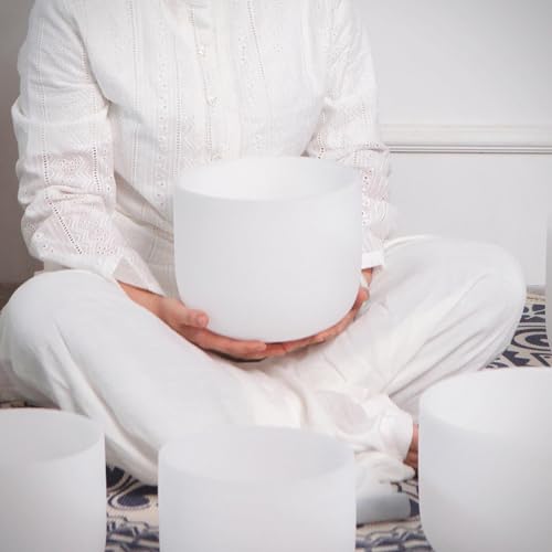 432HZ Crystal Singing Bowls Chakra Set Bundle