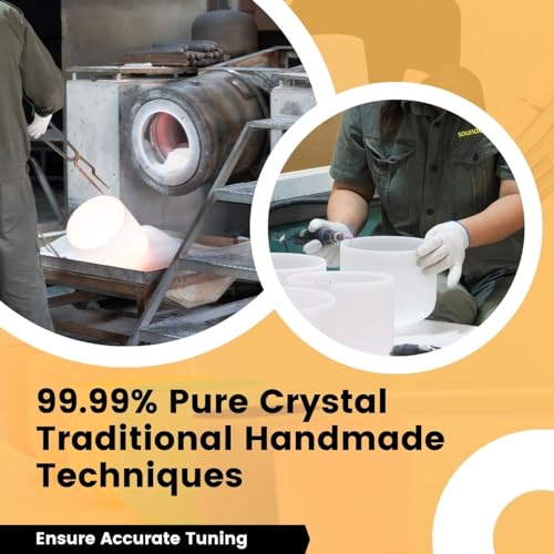 Quartz Crystal Singing Bowls Set for Mindfulness Meditation