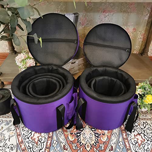 TRAYAYA Set of Two Carry Case Bags for Crystal Singing Bowls