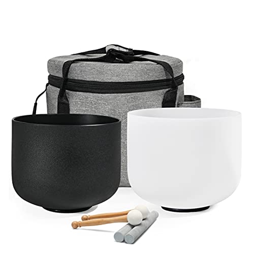 Yin and Yang Crystal Singing Bowl Set (2 PCS)