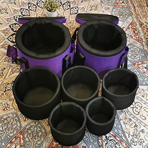 TRAYAYA Set of Two Carry Case Bags for Crystal Singing Bowls