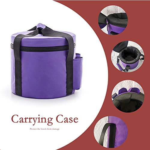 TRAYAYA Set of Two Carry Case Bags for Crystal Singing Bowls