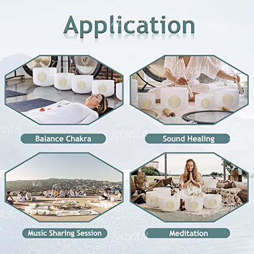 432 Hz Chakra Singing Bowl Set for Healing