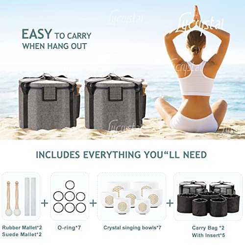 432 Hz Chakra Singing Bowl Set for Healing