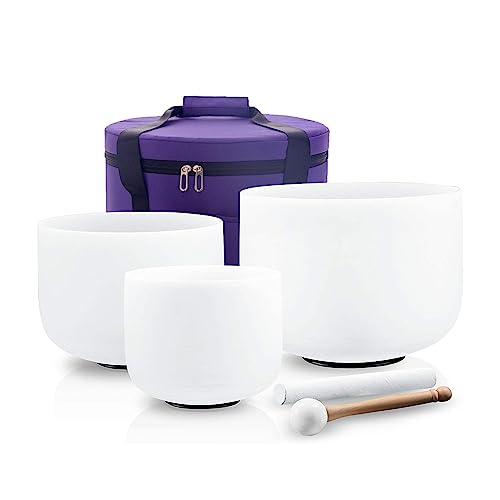 Hye-eun Crystal Singing Bowls Set for Sound Healing