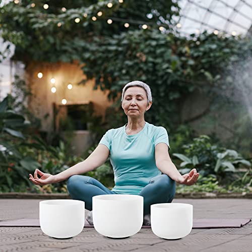 Crystal Singing Bowls Set for Healing and Meditation