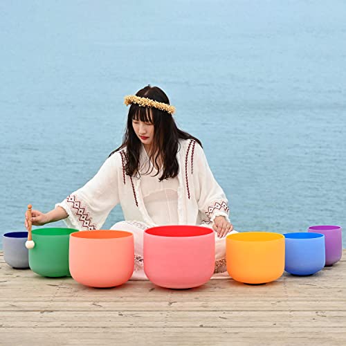 7-Piece Set Crystal Singing Bowl Sound Healing Kit